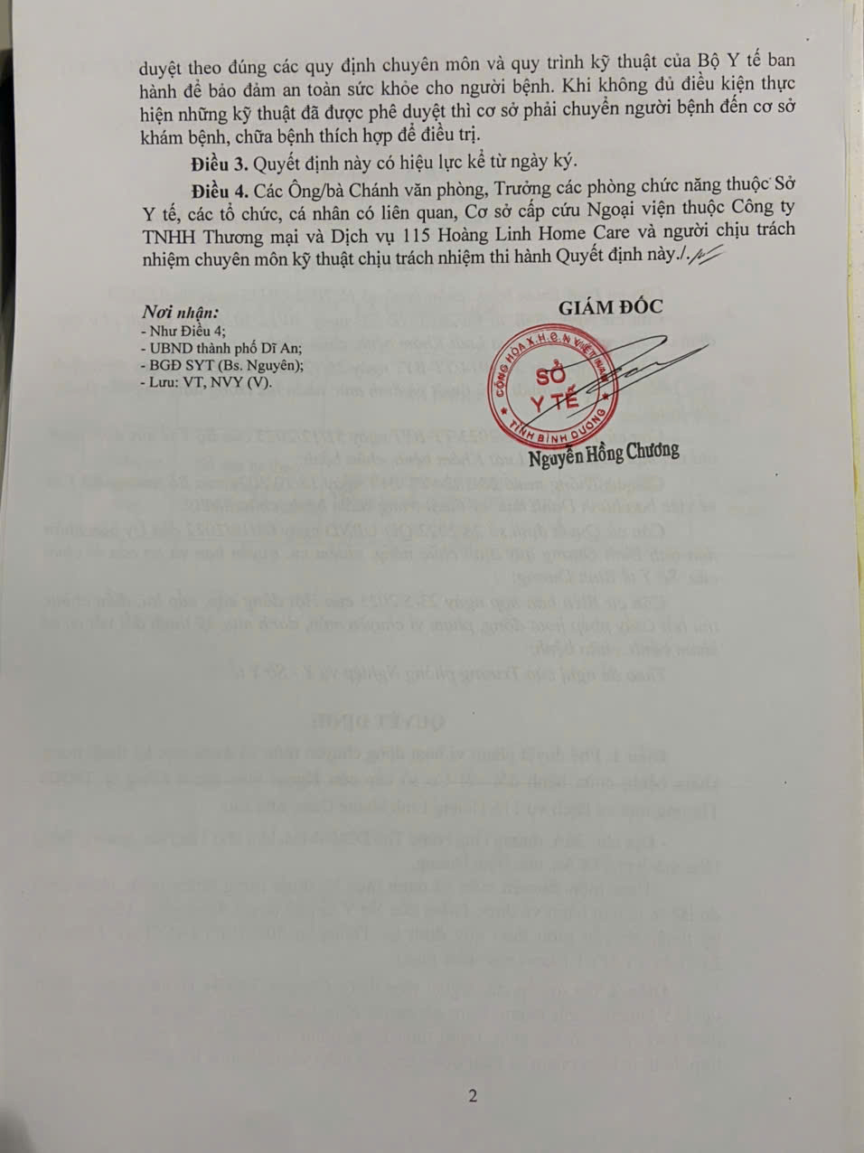 Giấy phép lưu hành vật tư thiết bị y tế