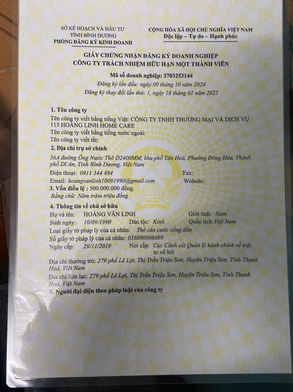 Giấy phép hoạt động dịch vụ vận chuyển cấp cứu