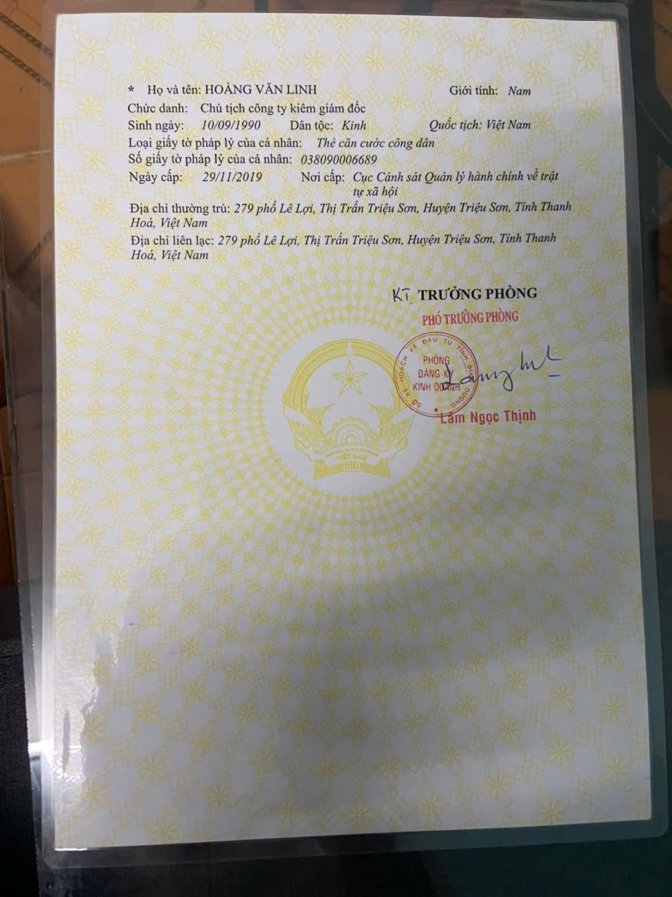 Giấy phép đăng ký kinh doanh dịch vụ y tế